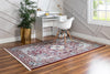 Persian Elegance Collection Area Rug -  Kashan Rectangle Burgundy  lifestyle 5