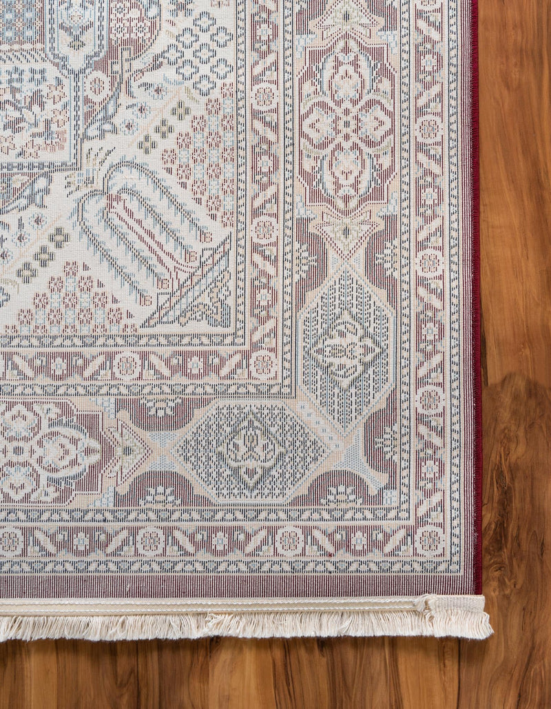 Persian Elegance Collection Area Rug -  Kashan Rectangle Burgundy  lifestyle 19
