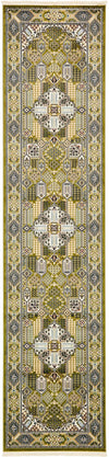 Persian Elegance Collection Area Rug -  Kashan Runner Green  lifestyle 44