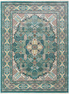 Persian Elegance Collection Area Rug -  Kashan Rectangle Blue  lifestyle 4