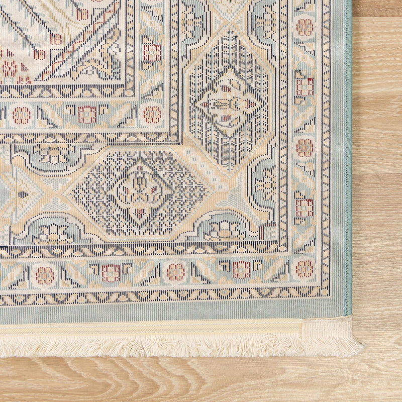Persian Elegance Collection Area Rug -  Kashan Runner Blue  lifestyle 69