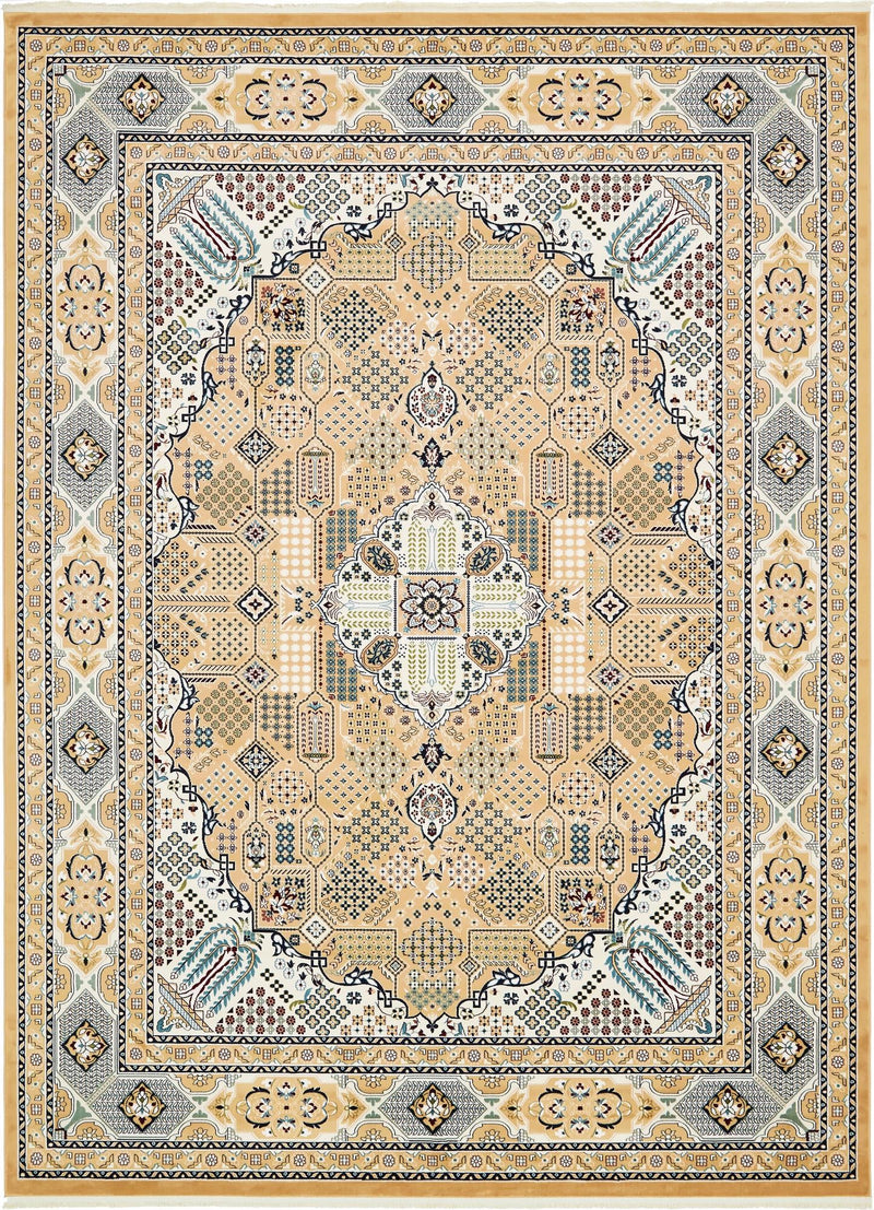 Persian Elegance Collection Area Rug -  Kashan Rectangle Beige  lifestyle 5