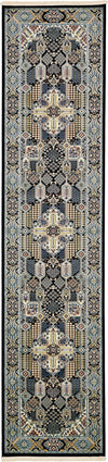 Persian Elegance Collection Area Rug -  Kashan Runner Navy Blue  lifestyle 48