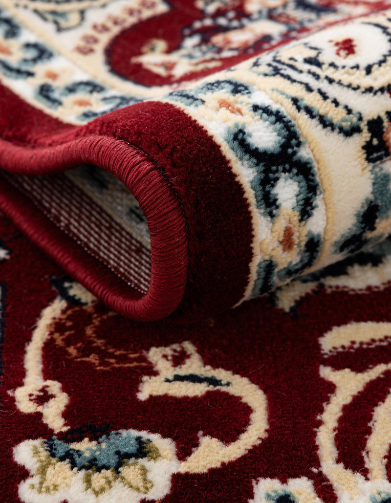 Persian Elegance Collection Area Rug -  Qom Rectangle Burgundy  lifestyle 62