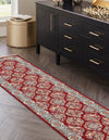 Persian Elegance Collection Area Rug -  Yazd Runner Burgundy  lifestyle 127