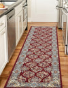 Persian Elegance Collection Area Rug -  Yazd Runner Burgundy  lifestyle 154