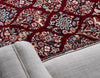 Persian Elegance Collection Area Rug -  Yazd Rectangle Burgundy  lifestyle 18