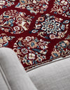 Persian Elegance Collection Area Rug -  Yazd Rectangle Burgundy  lifestyle 55