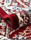 Persian Elegance Collection Area Rug -  Yazd Rectangle Burgundy  lifestyle 58