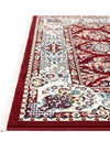 Persian Elegance Collection Area Rug -  Yazd Rectangle Burgundy  lifestyle 62