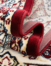 Persian Elegance Collection Area Rug -  Yazd Rectangle Burgundy  lifestyle 77