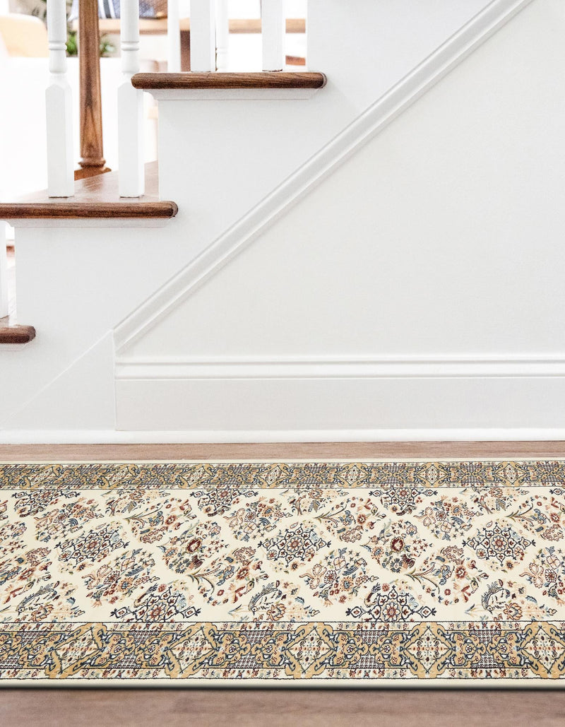 Persian Elegance Collection Area Rug -  Yazd Runner Ivory  lifestyle 92
