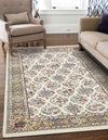 Persian Elegance Collection Area Rug -  Yazd Rectangle Ivory  lifestyle 23