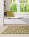 Persian Elegance Collection Area Rug -  Yazd Runner Green  lifestyle 157