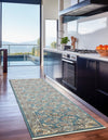 Persian Elegance Collection Area Rug -  Yazd Runner Blue  lifestyle 149