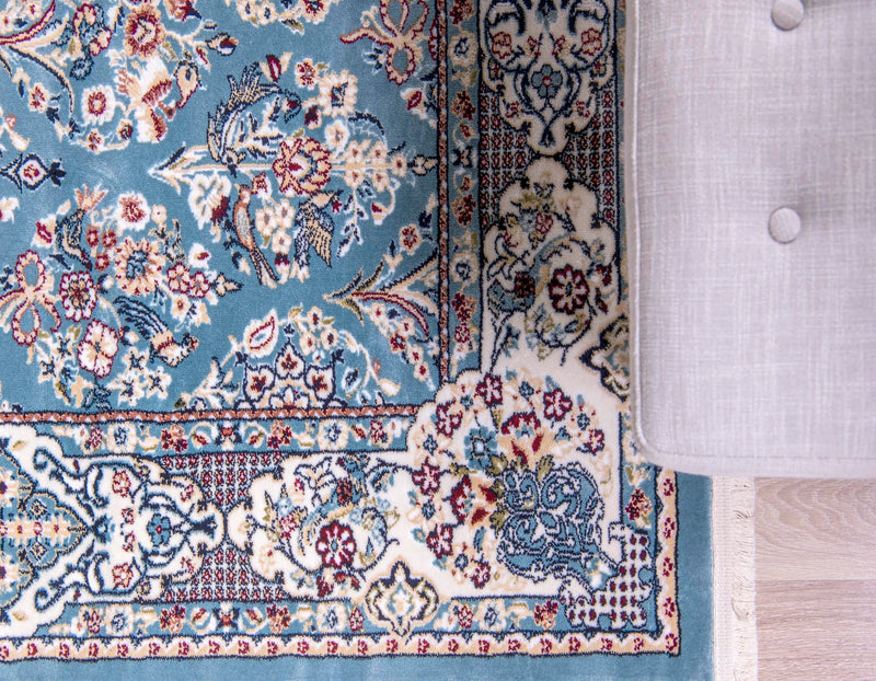 Persian Elegance Collection Area Rug -  Yazd Rectangle Blue  lifestyle 16