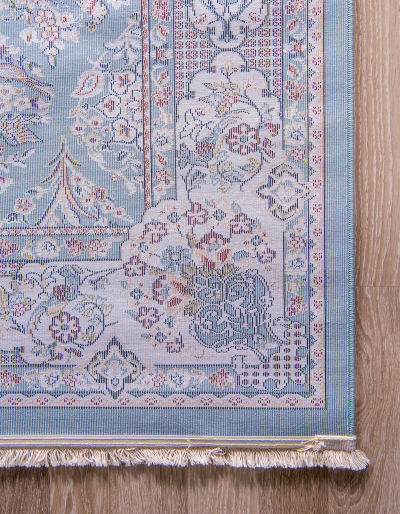 Persian Elegance Collection Area Rug -  Yazd Rectangle Blue  lifestyle 28