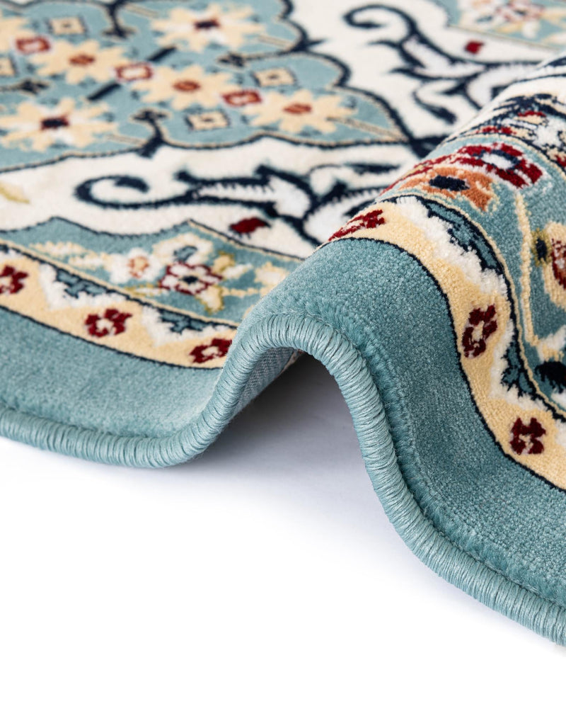 Persian Elegance Collection Area Rug -  Yazd Rectangle Blue  lifestyle 76