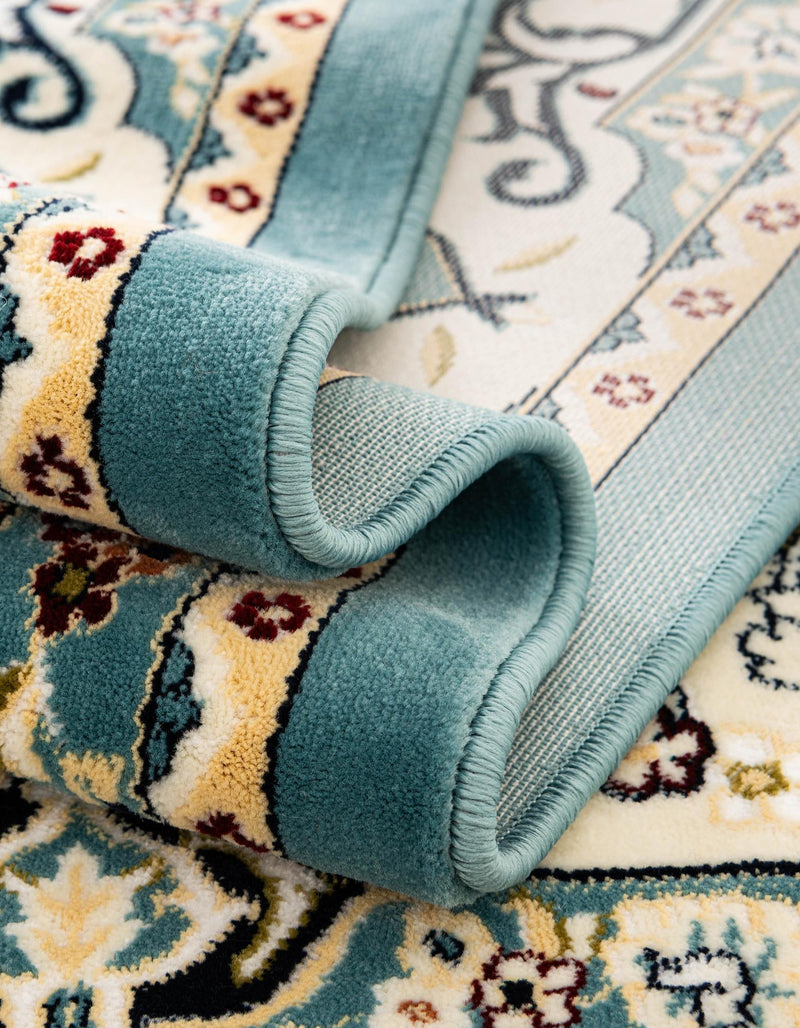 Persian Elegance Collection Area Rug -  Yazd Rectangle Blue  lifestyle 82
