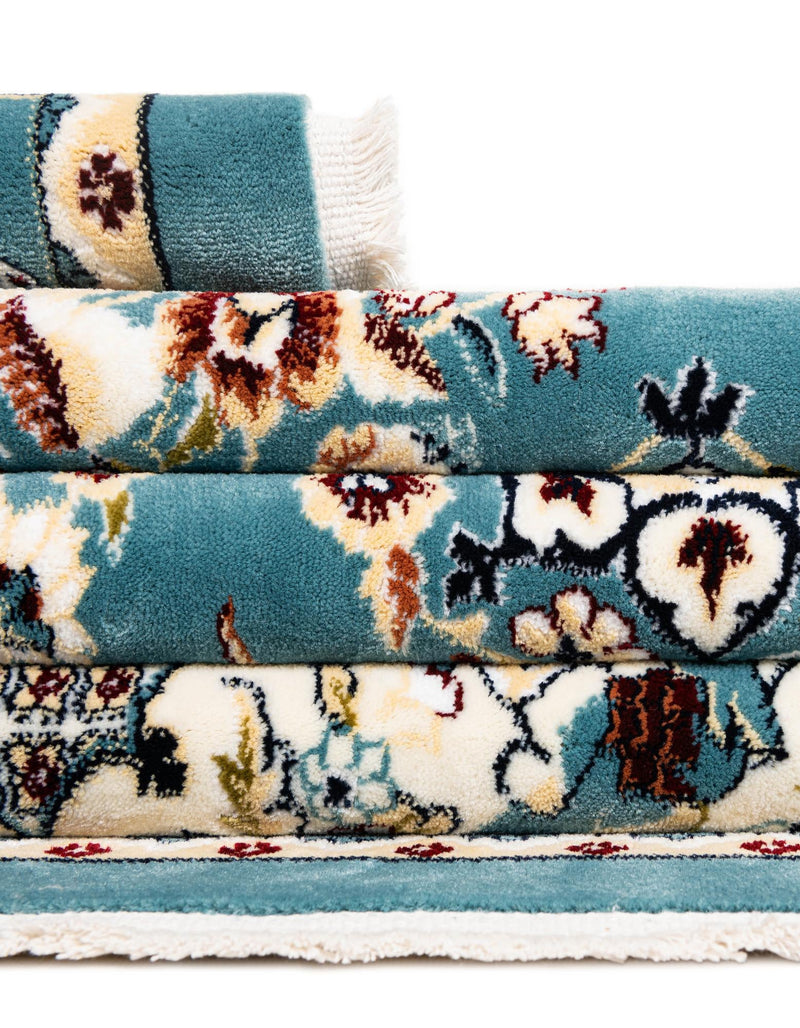 Persian Elegance Collection Area Rug -  Yazd Rectangle Blue  lifestyle 84