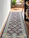 Persian Elegance Collection Area Rug -  Yazd Runner Navy Blue  lifestyle 115