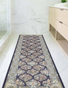 Persian Elegance Collection Area Rug -  Yazd Runner Navy Blue  lifestyle 160