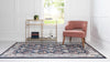 Persian Elegance Collection Area Rug -  Yazd Rectangle Navy Blue  lifestyle 11