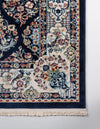 Persian Elegance Collection Area Rug -  Yazd Rectangle Navy Blue  lifestyle 26