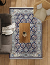 Persian Elegance Collection Area Rug -  Yazd Rectangle Navy Blue  lifestyle 53