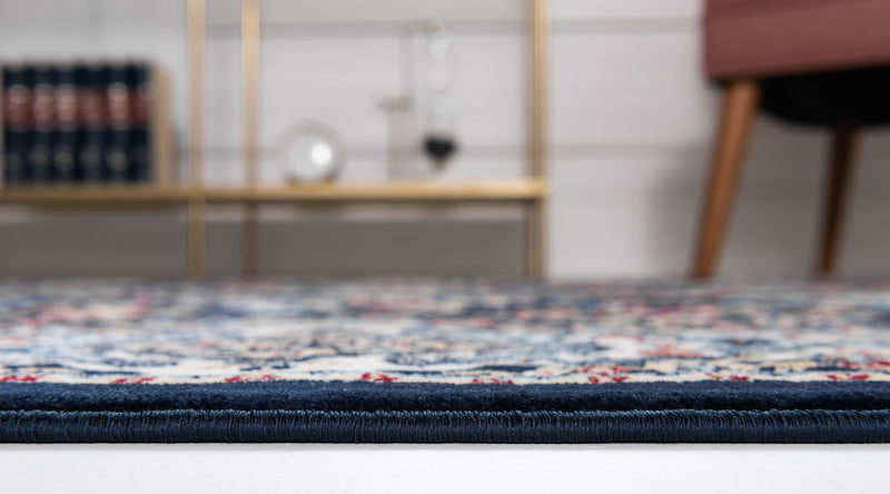 Persian Elegance Collection Area Rug -  Yazd Rectangle Navy Blue  lifestyle 57