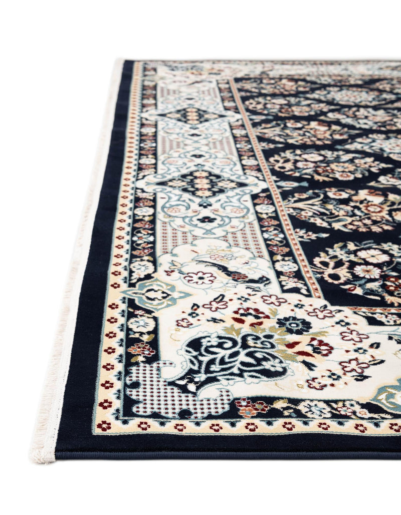 Persian Elegance Collection Area Rug -  Yazd Rectangle Navy Blue  lifestyle 66