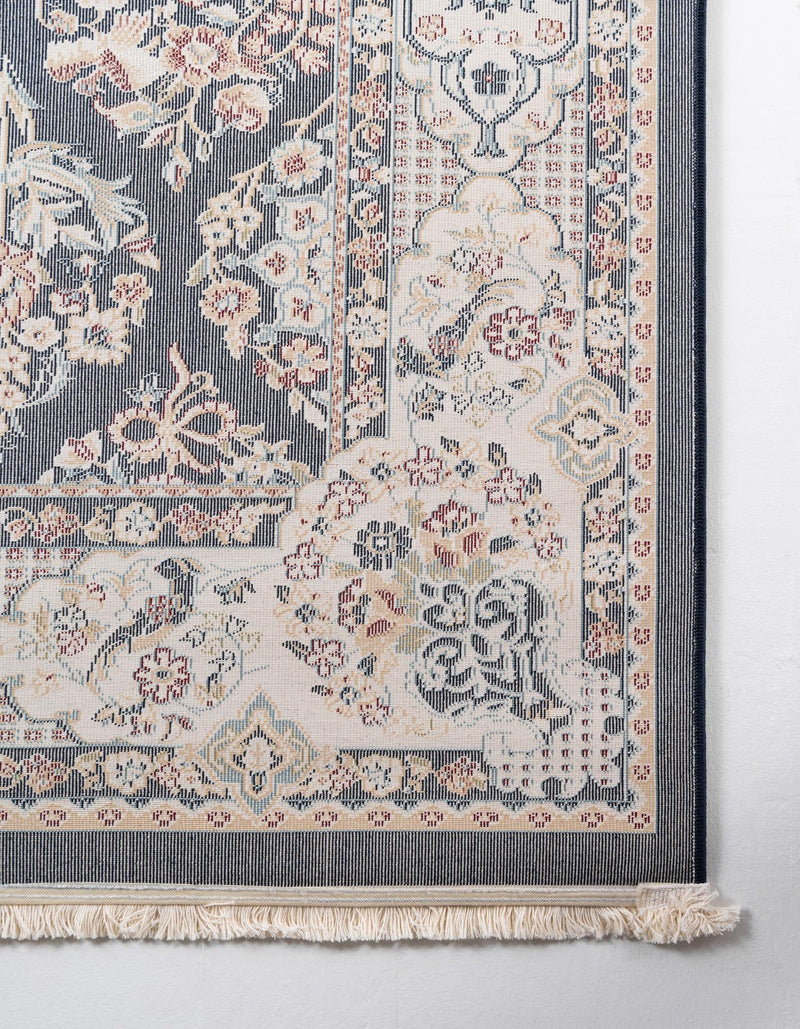 Persian Elegance Collection Area Rug -  Yazd Rectangle Navy Blue  lifestyle 74