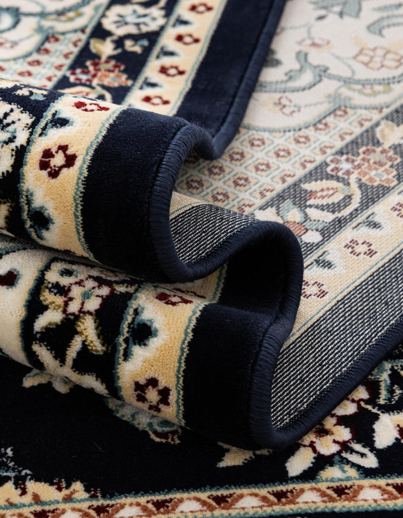 Persian Elegance Collection Area Rug -  Yazd Rectangle Navy Blue  lifestyle 86