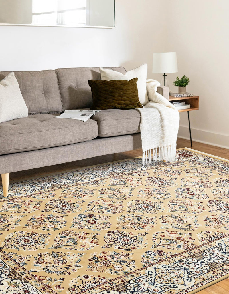Persian Elegance Collection Area Rug -  Yazd Rectangle Beige  lifestyle 19