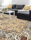 Persian Elegance Collection Area Rug -  Yazd Rectangle Beige  lifestyle 24