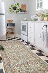 Persian Elegance Collection Area Rug -  Kerman (Ivory) Runner Ivory  lifestyle 12