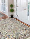 Persian Elegance Collection Area Rug -  Kerman (Ivory) Rectangle Ivory  lifestyle 7