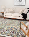 Persian Elegance Collection Area Rug -  Kerman (Ivory) Rectangle Ivory  lifestyle 9