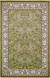 Persian Elegance Collection Area Rug -  Kerman (Green) Rectangle Green  lifestyle 2