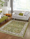Persian Elegance Collection Area Rug -  Kerman (Green) Rectangle Green  lifestyle 2