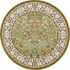 Persian Elegance Collection Area Rug -  Kerman (Green) Round Green  lifestyle 8