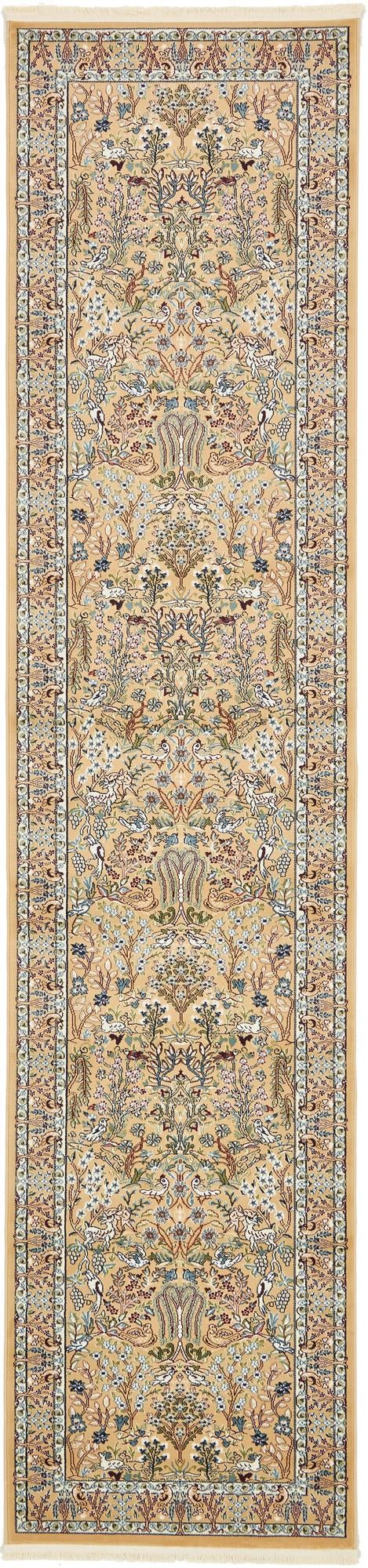 Persian Elegance Collection Area Rug -  Kerman (Beige) Runner Beige  lifestyle 3