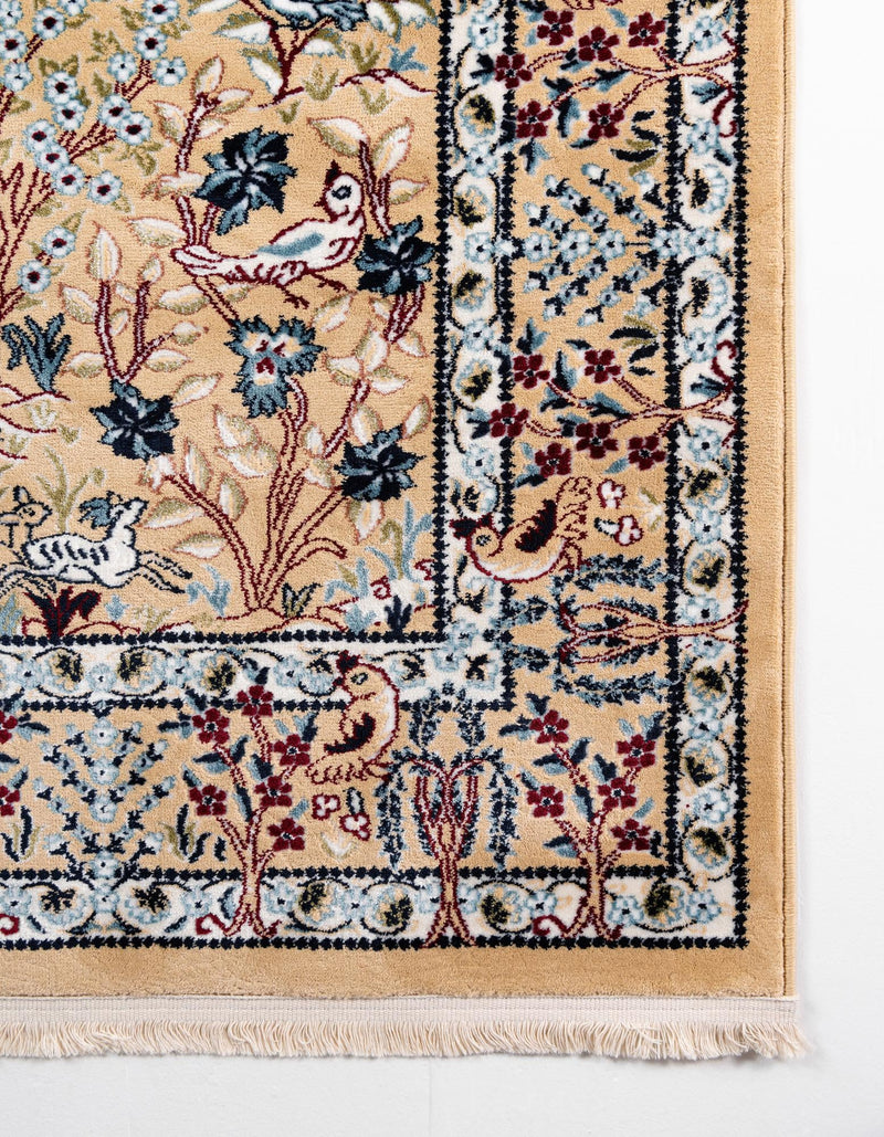 Persian Elegance Collection Area Rug -  Kerman (Beige) Rectangle Beige  lifestyle 14