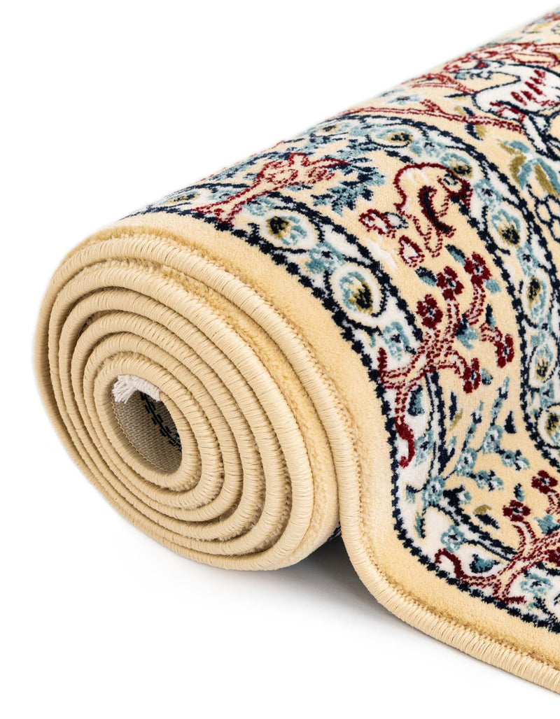 Persian Elegance Collection Area Rug -  Kerman (Beige) Rectangle Beige  lifestyle 20