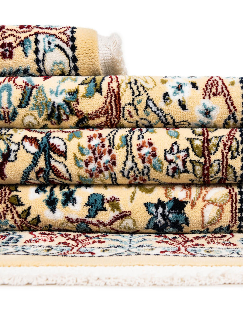 Persian Elegance Collection Area Rug -  Kerman (Beige) Rectangle Beige  lifestyle 22