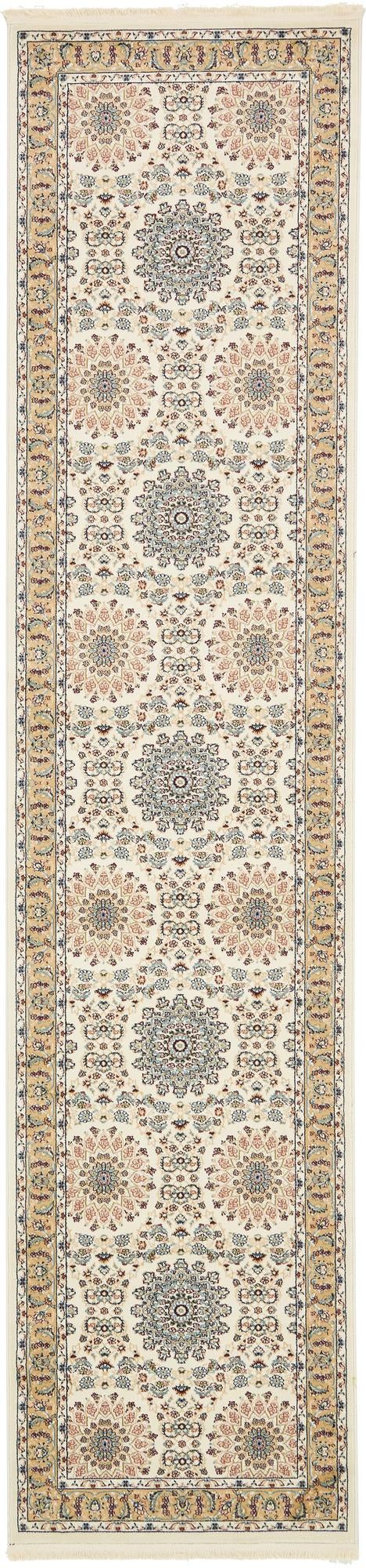 Persian Elegance Collection Area Rug -  Mashhad Runner Ivory  lifestyle 64