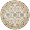 Persian Elegance Collection Area Rug -  Mashhad Round Ivory  lifestyle 65