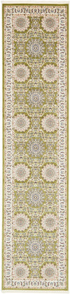 Persian Elegance Collection Area Rug -  Mashhad Runner Green  lifestyle 66
