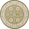 Persian Elegance Collection Area Rug -  Mashhad Round Green  lifestyle 67
