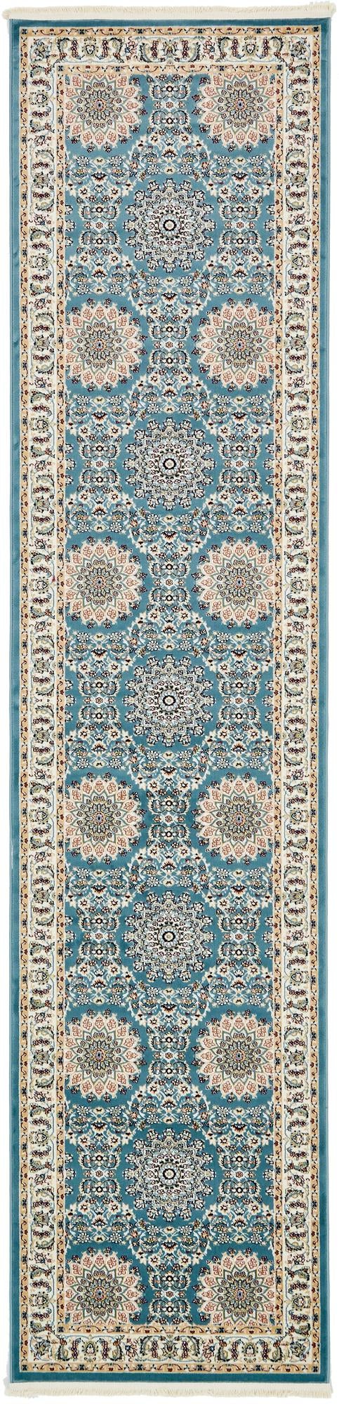 Persian Elegance Collection Area Rug -  Mashhad Runner Blue  lifestyle 68